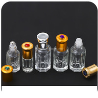 Flacon à bille en verre rechargeable pour huile de santal, mini flacon à bille de 3 ml, 6 ml, 12 ml, flacon à bille en verre pour parfum, flacon à bille en verre pour attar
