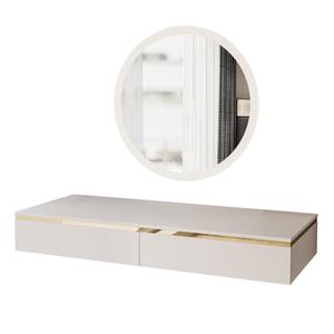 Commande en gros de 300 unités, table de maquillage murale flottante en bois avec miroir et tiroirs - Product Image 4