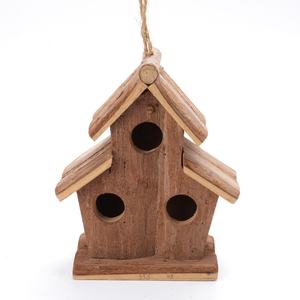 Aangepaste Tuin Decor Houten Vogel Huis Unieke Kleine Volière Met Drie Deuren Vogel Huis - Product Image 5