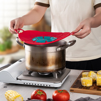 Outils de cuisson fleur couvercle en silicone bouchon de déversement couvercle en silicone pour casserole