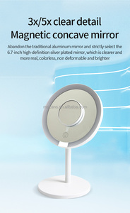 Wholesale LED Makeup <strong>Mirror</strong> 6.7 Inch HD Silver Plated 95 Sunlight Similarity for Professional Makeup Artists - Product Image 4