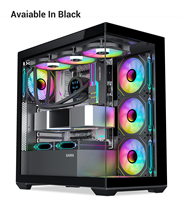 Boîtier PC Gaming SAMA SV01 Moyenne Tour ATX Blanc avec Ventilateurs