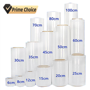 โรงงานขายส่ง LLDPE ผลิตราคาบรรจุภัณฑ์สําหรับม้วนยักษ์ของฟิล์มยืดพาเลทใส pe มือ - Product Image 5