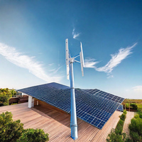 Système d'énergie éolienne solaire hybride 3KW 5KW 10KW éolienne avec onduleur pour usage domestique