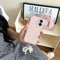 Petit nœud floral frais pour coque de téléphone portable Apple 16 Pro Max, pendentif pour iPhone 15 14 Plus A14 11 Pro 11 Pro Max 13
