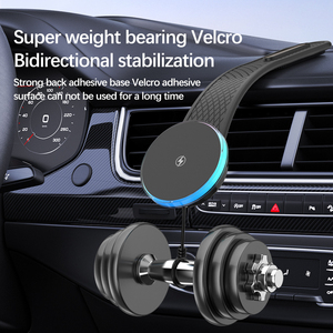 Xu hướng mới X12 360 °   Giá đỡ điện thoại từ tính xoay được, sạc không dây nhanh 15W cho ô tô điện - Product Image 2