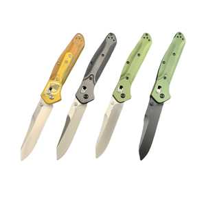 Couteau pliant de chasse BM 940 Osborne, acier 8cr18Mov, manche en fibre de carbone, qualité industrielle, lame à pointe tombante non interchangeable, Guangdong - Product Image 1