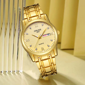 Reloj de cuarzo genuino para hombre, resistente al agua, sencillo, versátil, de alta gama, con calendario. - Product Image 1