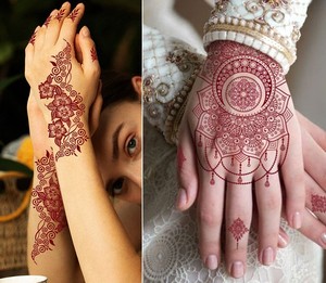 สติกเกอร์ลายเฮนน่า 18 แผ่น กันน้ำ ลายลูกไม้ดอกไม้แมนดาลา และลาย<span class=keywords><strong>สัก</strong></span>มือ สำหรับงานแต่งงาน งานเลี้ยงฉลองสมรส และงานอาบน้ำเจ้าสาว - Product Image 2