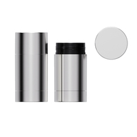 Contenant de déodorant en plastique PP argenté Choebe 75 ml, tube vide anti-transpirant à mécanisme rotatif, emballage cosmétique, tube en plastique