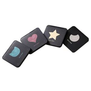 Mini Makeup <b>Mirror</b> <b>Square</b> Folding Double Sided Portable Pocket <b>Mirror</b> For Women Students High Definition Aluminum Lens - Product Image 5