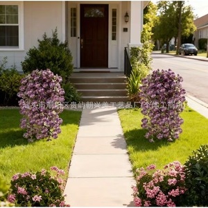 Chao Xingmei Artificial Pansy Flower Basket 30cm-100cm <b>Plastic</b> Home Decor Wedding Outdoor Wall Hanging - Product Image 3