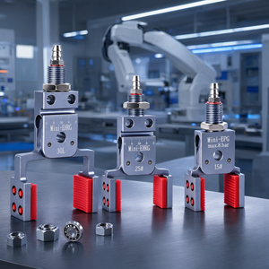 Pince pneumatique Mini-EHRG en alliage d'aluminium à détection magnétique élargie pour robot de moulage par injection - Product Image 2