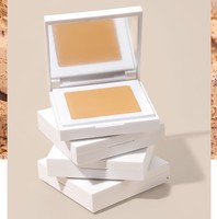 Réglage d'échantillon gratuit poudre pressée mate longue durée deux couleurs en une