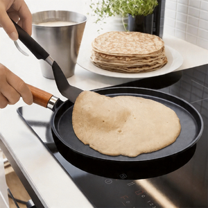 Dónde <span class=keywords><strong>Comprar</strong></span> Plancha para Tortillas de Hierro Fundido de 20/23/26 cm, Pre-Sazonada, Lisa y Plana, para Panqueques, Dosa, Crepas y Huevos - Product Image 1