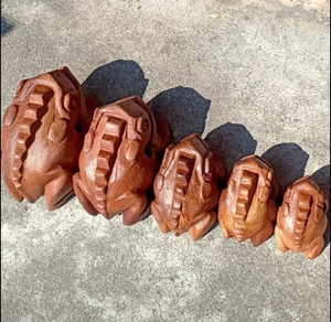 Instrumentos de percusión: Instrumento musical de rana de madera para decoración del hogar, hecho en Tailandia - Product Image 5