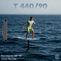 Aile arrière en fibre de carbone pour hydrofoil de freeride 440 90, stabilisateur polyvalent pour les lacs, les rivières et les eaux océaniques