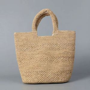 Bolso de Paja Tejido a Mano para Mujer, Modelo 2025, Redondo, con Asa para el Hombro, para Primavera/Verano y Playa, con Cierre de Broche - Product Image 1