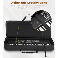 Sac de transport portable et durable de qualité supérieure, souple, pliable, mécanique, 25mm, rembourré, étui pour clavier 61 touches, sac pour piano