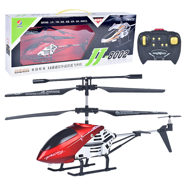 Aluminum Alloy Anti-impact Remote-controlled Aircraft 3.5ch Real Helicopter Radio Flying RC Helicopter Toy