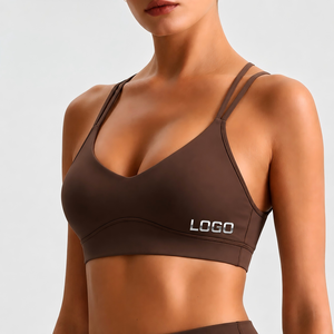 Sujetador deportivo de alta elasticidad para mujer, con absorción de impactos, transpirable, con relleno extraíble, para correr al aire libre, gimnasio, entrenamiento, yoga - Product Image 4
