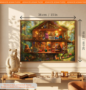 Puzzle personnalisé de 1000 pièces en bois, papier, plastique, découpé avec précision, zones de lettres au dos avec finition brillante, non toxique, en carton épais et sûr - Product Image 6