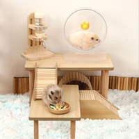 Mini support surélevé en bois durable et réutilisable, plateforme surélevée en bois naturel lisse pour la décoration de bureau à domicile