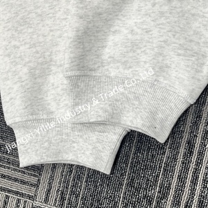 HD2865 Sweat à capuche personnalisé 100% coton Fabricants Logo brodé sur mesure <span class=keywords><strong>Sapin</strong></span> boxy surdimensionné Sweat à capuche zippé pour homme - Product Image 6