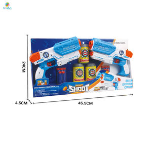 2-Pack EVA köpük yumuşak kurşun silah seti yüksek hızlı olmayan elektrikli çekim oyunu güvenli açık oyuncak Boys için köpük dart plastik malzeme - Product Image 6