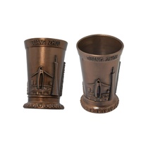 Tasse touristique du népal, hong-kong/GUANG hangzhou, en métal antique, tasse souvenir personnalisée