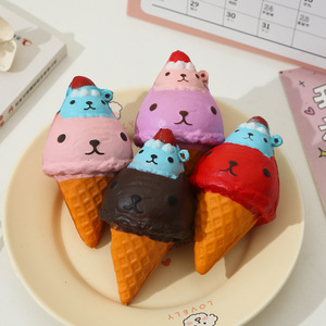 Juguete Antiestrés de PU de Rebote Lento con Forma de Antorcha de Helado, Novedoso Juguete para Aliviar el Estrés para Niños de 3 a 14 Años, Divertido Modelo de Propulsión por Compresión - Product Image 3