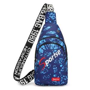 Buffalo faturaları asma sırt çantası kask şekli özel logo göğüs çanta Crossbody erkekler kadınlar için omuzdan askili çanta spor bisiklet çantası - Product Image 1