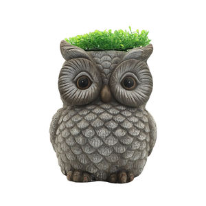 Des ornements de <span class=keywords><strong>pot</strong></span> de fleurs animaux personnalisés peuvent être utilisés pour faire des lapins, grenouilles et hiboux Figurines résine cadeau Anime Figure - Product Image 1