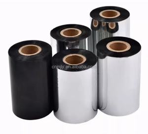 Trung Quốc truyền nhiệt <span class=keywords><strong>ribbon</strong></span> 300m Chiều dài dây đeo loại nhựa màu đen cho Carbon <span class=keywords><strong>Ribbon</strong></span> máy in nhãn Quà Tặng - Product Image 2