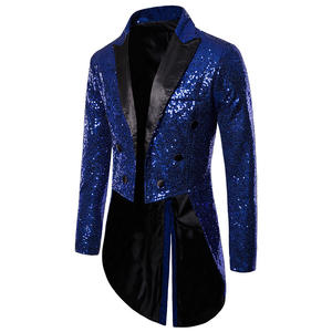 Giacca Blazer da Uomo con Paillettes Lucide e Glitter, Abito da Discoteca e Cerimonia per Cantanti, Abbigliamento da Palcoscenico, Smoking per Adulti per Capodanno - Product Image 5