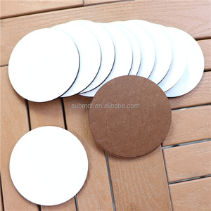 Sottobicchieri <span class=keywords><strong>in</strong></span> <span class=keywords><strong>Legno</strong></span> MDF Personalizzati da 90mm, Rotondi, per Stampa e Sublimazione - Product Image 1