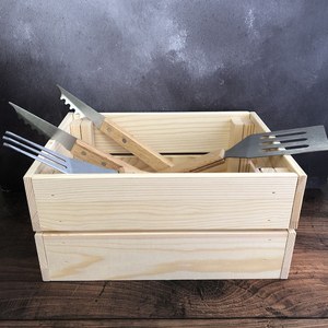 Tùy chỉnh Thùng gỗ khắc khoảng trống bán buôn số lượng lớn giá đồng bằng rắn thông Slatted DIY crafting phẳng gói gỗ Thùng - Product Image 5