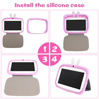 Nouvelle tablette Android 10 pour enfants de 7 pouces avec double caméra, batterie 3000 mAh, application de contrôle parental, 2+32 Go Wi-Fi pour le divertissement des enfants
