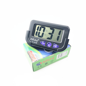 Xinjia XJ-613B Electronic Clock Large Digits Adhesive Backed Battery Powered Plastic Frame For Car Dashboard - Product Image 5
