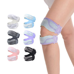Sangle de genou double patella en silicone léger personnalisée avec absorption des chocs et protection, bande de soutien sportive pour genou - Product Image 4