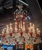 Luxe maria theresa fête intérieur plafond cristal pendentif lumière salle mariage hôtel antique bougie lustre