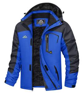 Chaqueta cortavientos con logotipo personalizado para hombre, chaqueta con forro polar de invierno, abrigos térmicos cálidos para deportes al aire libre para escalada - Product Image 5