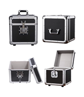 Grande capacité 7/12 pouces CD/LP Vinyl Record Case Hard DVD Aluminium Storage Case Robuste Aluminium CD Display Collection Case