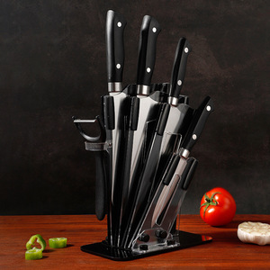Juego de cuchillos de cocina de acero inoxidable de 6 piezas con cuchillos para carne y cuchillos para frutas para cocinar y picar - Product Image 3