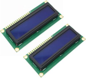 Aismartlink modulo Display LCD 1602 DC 5V 16x2 caratteri bianco retroilluminazione blu <span class=keywords><strong>1602A</strong></span> 16 Pin interfaccia parallela AIP31066 - Product Image 1