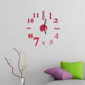 Reloj de pared de acrílico 3D digital con movimiento Hangzhou tamaño de 40cm - Product Image 3