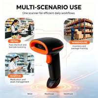 Lecteur de codes-barres sans fil et filaire U38 pas cher, rechargeable, 1D 2D, pour supermarché