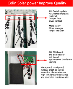 Sistema de energía Solar inteligente de 40W 20AH 12V fuera de la red Panel fotovoltaico completo con batería de litio para enrutador de interruptor de antena CCTV - Product Image 6