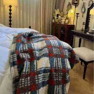 Manta de aire acondicionado de estilo bohemio crema Retro Superior, ropa de cama de Jacquard lijado de doble cara, uso de invierno, Siesta bordada - Product Image 6