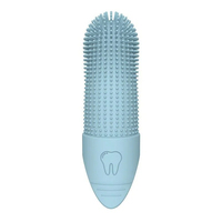 Brosse à dents en silicone souple pour animaux de compagnie, nettoyage 360° des dents, élimination de la plaque dentaire et du tartre, élimination de la mauvaise haleine pour chiens et chats, brosse à doigt pour le nettoyage dentaire